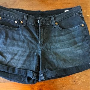 Levi's Black Jean Shorts